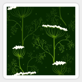 Elegance Seamless pattern with flowers Sticker